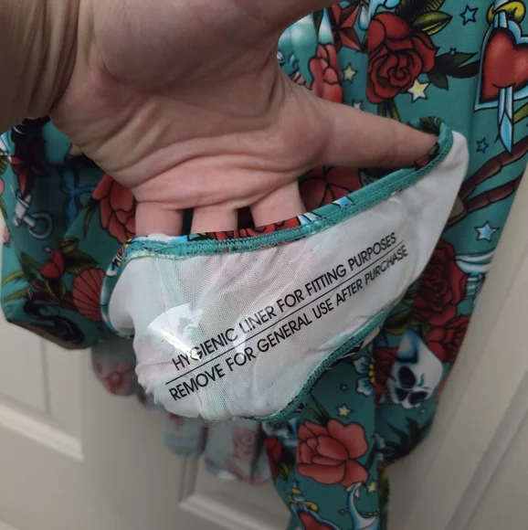 Torrid Retro Tattoo Asymetrical Swimsuit - Picture 9 of 9